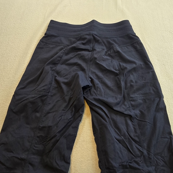 Lululemon Ribbed Wide Leg Lounge Yoga Pants Navy 4 - Picture 4 of 6